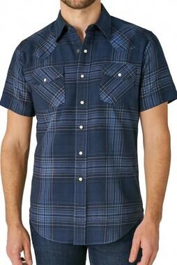 NEW FLAGS & ANTHEM moorhead short sleeve outdoor performance western shirt in na